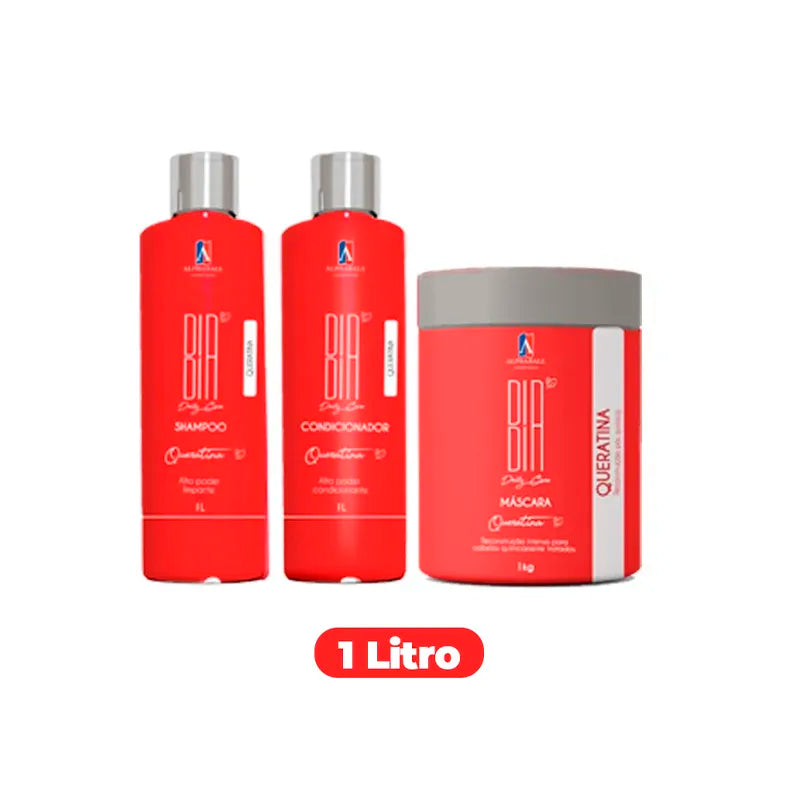 Kit Queratina Dia a Dia 3 Itens 1L